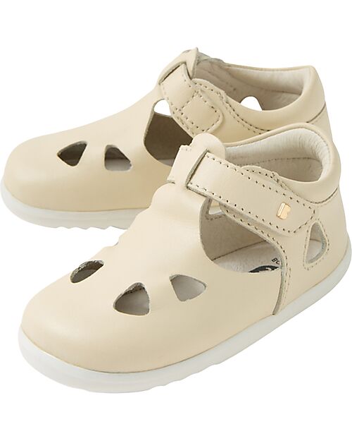 Bobux Step Up Zap II Sandals - Chalk - First Steps Sandals