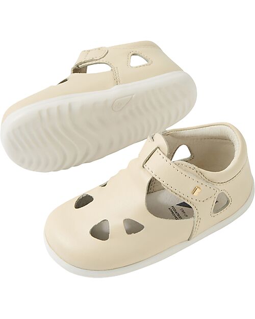 Bobux Step Up Zap II Sandals - Chalk - First Steps Sandals