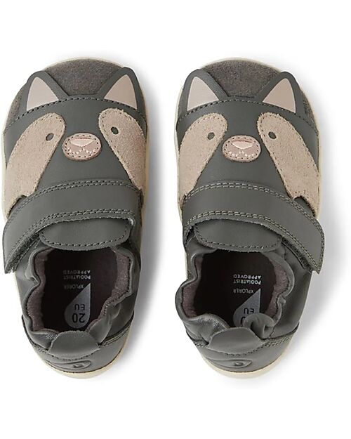 Bobux Xplorer Critters Shoes - Scrunch - Smoke - Leather - First steps Shoes