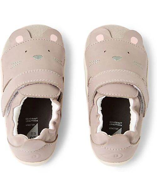 Bobux Xplorer Critters Shoes - Squeaky - Taupe - Leather - First steps Shoes