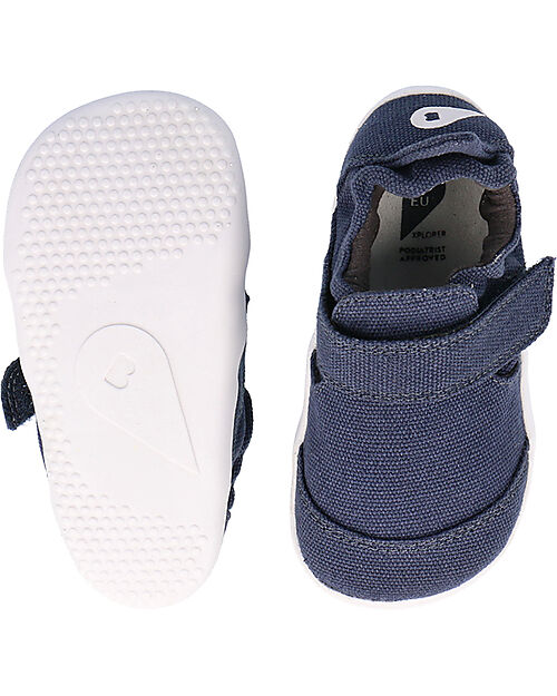 Bobux Xplorer Go Organic Shoes - Navy - Barefoot - Organic Cotton - First Steps Shoes