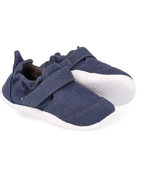 Bobux Xplorer Go Organic Shoes - Navy - Barefoot - Organic Cotton - First Steps Shoes