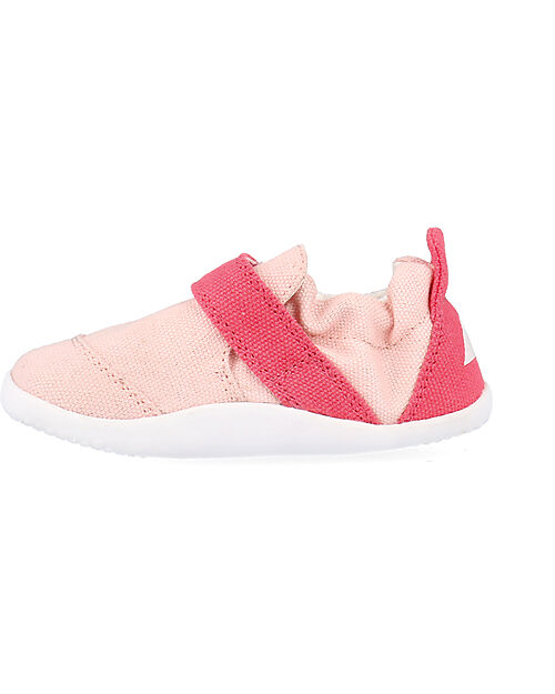 Bobux Xplorer Go Organic Shoes - Seashell and Guava - Organic Cotton - First Steps Shoes