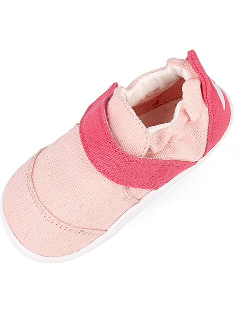 Bobux Xplorer Go Organic Shoes - Seashell and Guava - Organic Cotton - First Steps Shoes