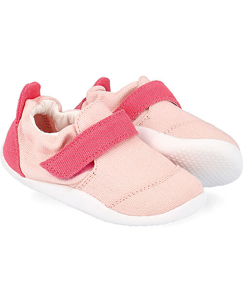 Bobux Xplorer Go Organic Shoes - Seashell and Guava - Organic Cotton - First Steps Shoes
