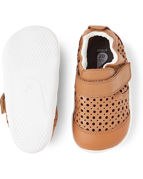 Bobux Xplorer Go Punch Shoes - High Breathability - Caramel - First Steps Shoes