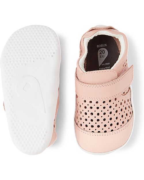 Bobux Xplorer Go Punch Shoes - High Breathability - Seashell - First Steps Shoes