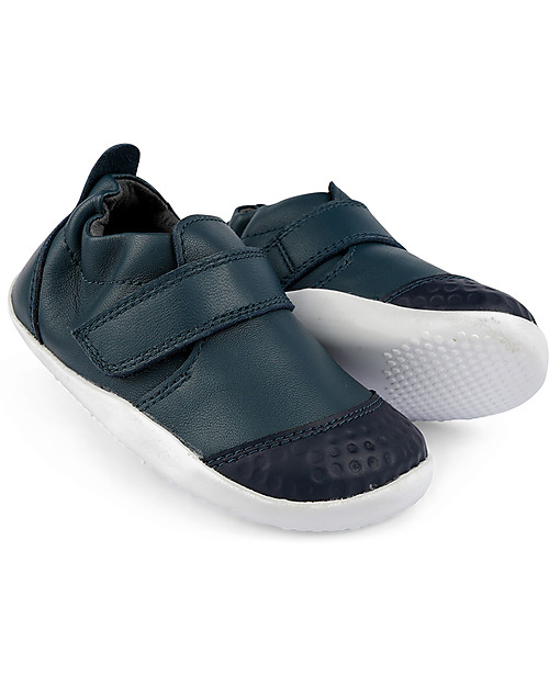 Bobux Xplorer Go Shoe - Navy - Barefoot - Leather and Super Flexible Sole Shoes
