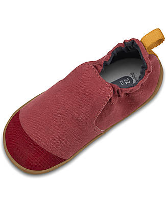 Bobux Xplorer Junior Shoe - Chilli - Organic Cotton - Perfect Slippers at Home or in Kindergarten! Slippers