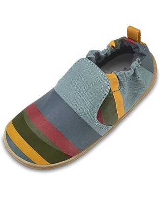Bobux Xplorer Junior Shoe - Slate Seaside - Organic Cotton - Perfect Slippers at Home or in Kindergarten! Slippers