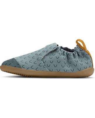 Bobux Xplorer Junior Shoe - Slate Wings - Organic Cotton - Perfect Slippers at Home or in Kindergarten! Slippers