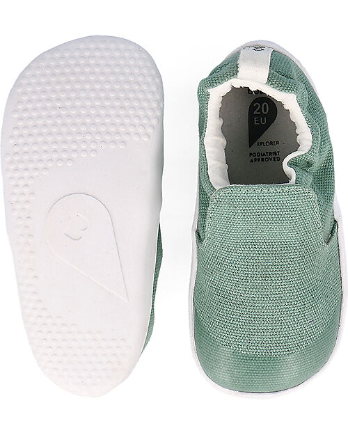 Bobux Xplorer Scamp Organic Shoes - Iceburg Green - Organic Cotton - First Steps Shoes