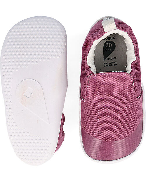 Bobux Xplorer Scamp Organic Shoes - Mauve Haze - Organic Cotton - First Steps Shoes