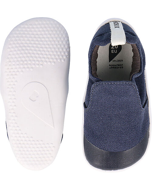 Bobux Xplorer Scamp Organic Shoes - Navy - Organic Cotton - First Steps Shoes