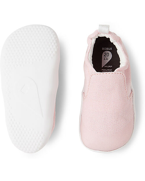 Bobux Xplorer Scamp Organic Shoes - Parfait Pink - Organic Cotton - First Steps Shoes