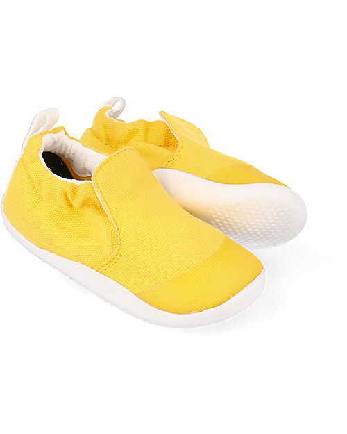 Bobux Xplorer Scamp Organic Shoes - Yellow - Organic Cotton - First Steps Shoes