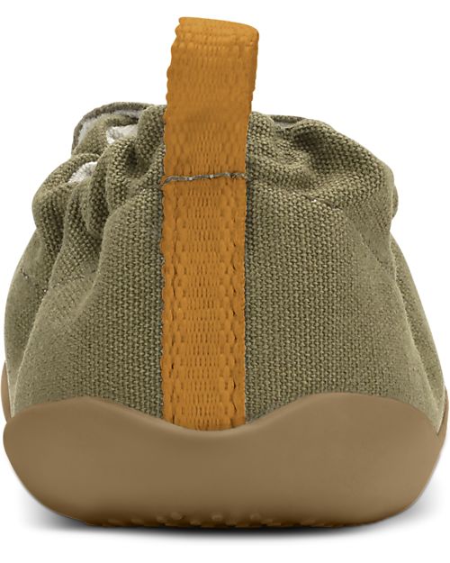 Bobux Xplorer Shoe - Olive - Organic Cotton - Perfect Slippers at Home or in Kindergarten! Slippers