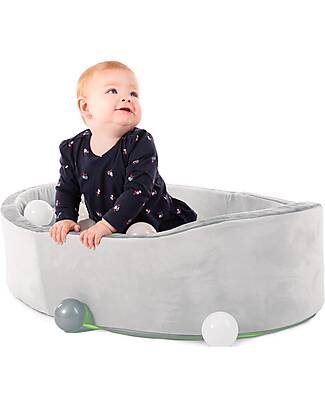 BoJungle Ball Pool - Grey - Stimulates Motor Skills! Baby Gym