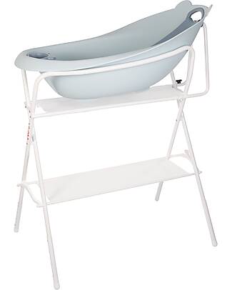 BoJungle Bear Bath Tub Stand - White - 4 Heights Baby Bath Tubs and Accessories