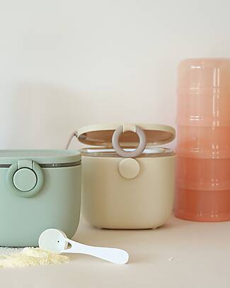 BoJungle Container for Milk Powder or Snacks - Dune - With Measuring Cup Food Containers