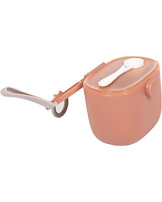 BoJungle Container for Milk Powder or Snacks - Terracotta - With Measuring Cup Food Containers