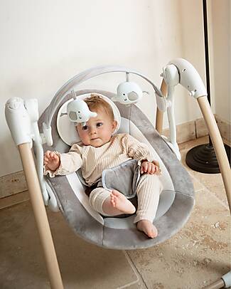 BoJungle Dolphy Rocking Bouncer - Pure White - Up to 9kg Bouncers