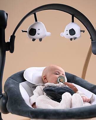 BoJungle Dolphy Rocking Bouncer - Shady Grey - Up to 9kg Bouncers
