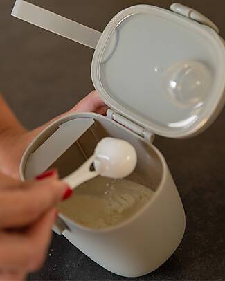 BoJungle Milk Powder or Snack Container - Grey - With Measuring Cup Food Containers