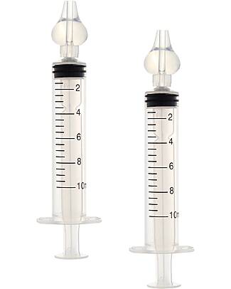 BoJungle Set of 2 Syringes for Nasal Washes - Silicone Tip - 0+ Nasal Aspirator