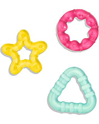 BoJungle Set of 2 Teethers - Cool Shapes - Perfect for Teething Teethers