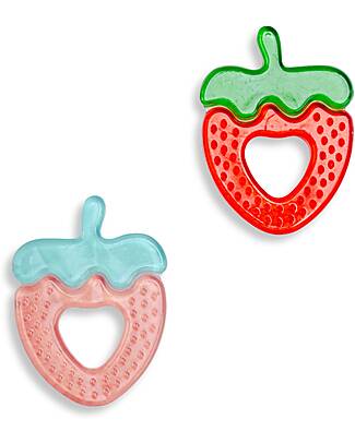 BoJungle Set of 2 Teethers - Strawberry - Perfect for Teething Teethers