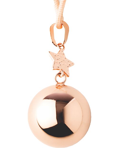 Bola Pregnancy Jewel Bola Pregnancy Necklace - Rose Gold with Star Teething Necklaces