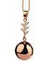 Bola Pregnancy Jewel Call Angels Bola - Rose Gold with Leaf Teething Necklaces