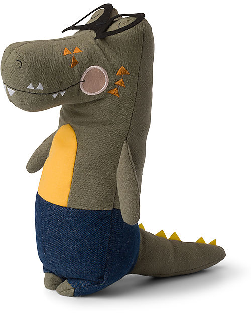 Bon Ton Toys Plush Alligator Alfred - Green - 9,5" - made with Recycled PET! Soft Toys