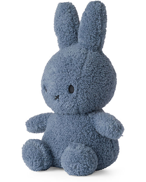 Bon Ton Toys Plush Miffy Sitting Teddy - Blue - 13" - 100% Recycled PET! Soft Toys