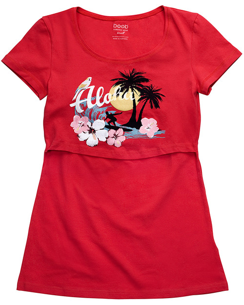 Boob Aloha Mama and Baby Twinset (Nursing top + body) - Organic (a fun gift for mum and baby!) T-shirts