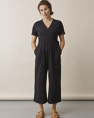 Boob Amelia Maternity and Nursing Jumpsuit - Black - Organic Cotton Dresses_