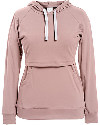Boob B.warmer Maternity and Nursing Hooded Sweatshirt - Mauve - Organic cotton Sweatshirts