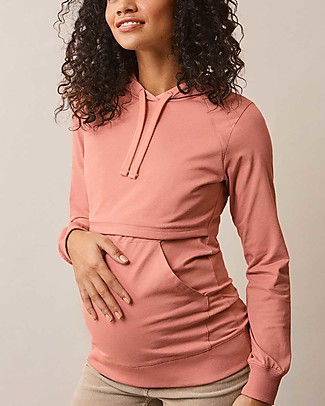 Boob B.warmer Maternity and Nursing Hoodie - Canyon Clay - Organic cotton Sweatshirts