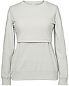 Boob B.warmer Maternity and Nursing Sweatshirt - Frozen Grey - Organic Cotton Sweatshirts