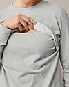 Boob B.warmer Maternity and Nursing Sweatshirt - Frozen Grey - Organic Cotton Sweatshirts