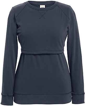 Boob B.warmer Maternity and Nursing Sweatshirt - Steel Blue - Organic cotton Sweatshirts