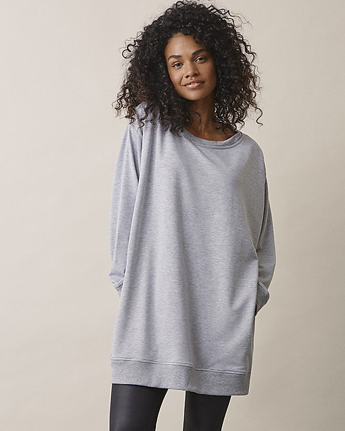 Boob BBF Maternity and Nursing Sweatshirt - Grey Melange - Eco-Friendly Sweatshirts