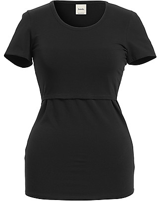 Boob Classic Maternity and Nursing Short-Sleeved Top - Black - Organic cotton Evening Tops