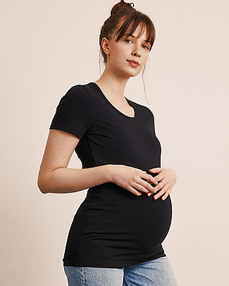 Boob Classic Maternity and Nursing Short-Sleeved Top - Black - Organic cotton T-shirts