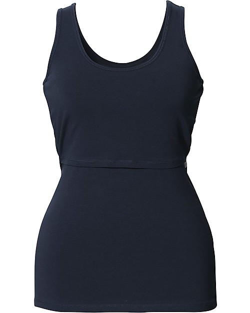 Boob Classic Maternity and Nursing Tank Top, Blue Midnight - Organic cotton Tank Tops