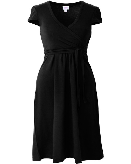 Boob Cookie Maternity and Nursing Dress - Black Dresses_