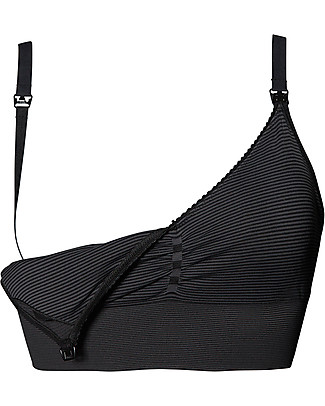 Boob Fast Food Free Nursing Bra - Black/Grey Nursing Bras