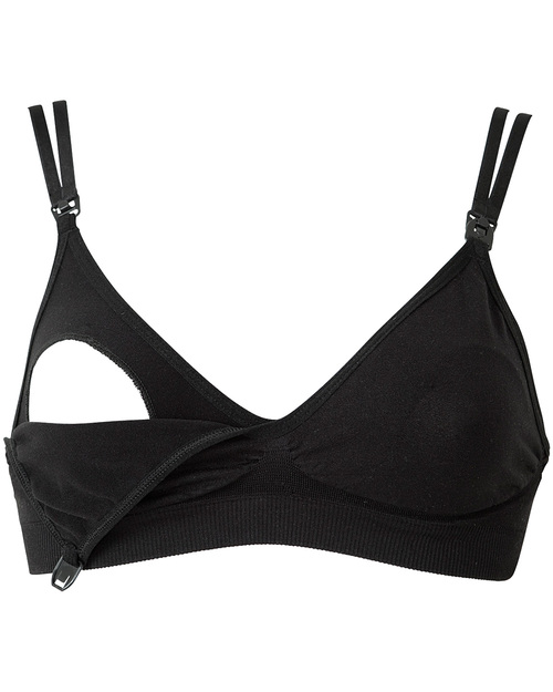 Boob Fast Food Nursing Bra - Double Strap Black Nursing Bras