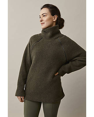 Boob Fleece Nursing Oversized Sweater - Pine Green - Recycled Wool - Soft and Comfortable! Jumpers